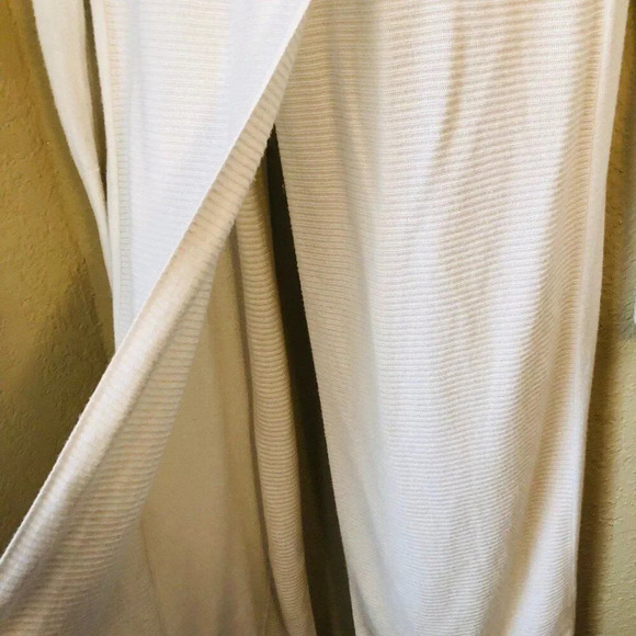 White House Black Market XS Open Cardigan Long Split Back Classy Preppy - Picture 7 of 10